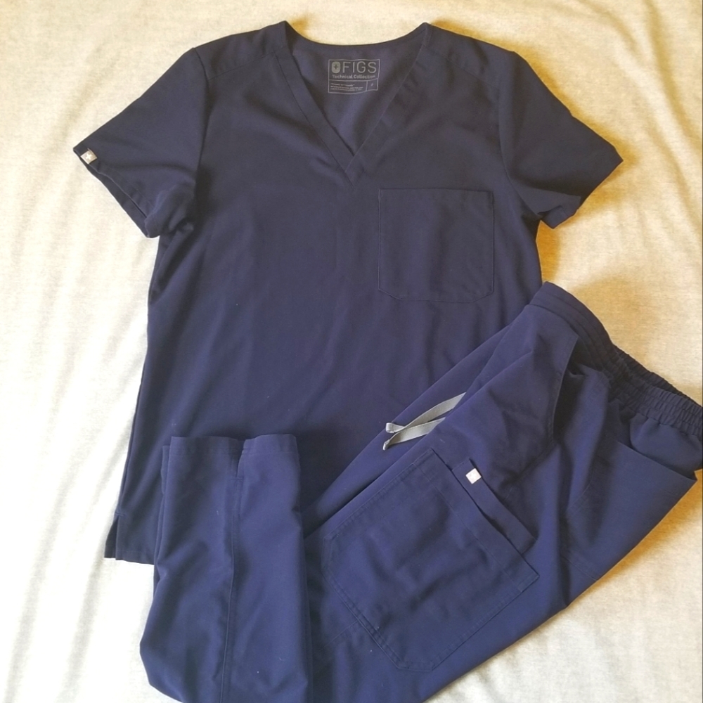 Figs Scrubs Navy Set